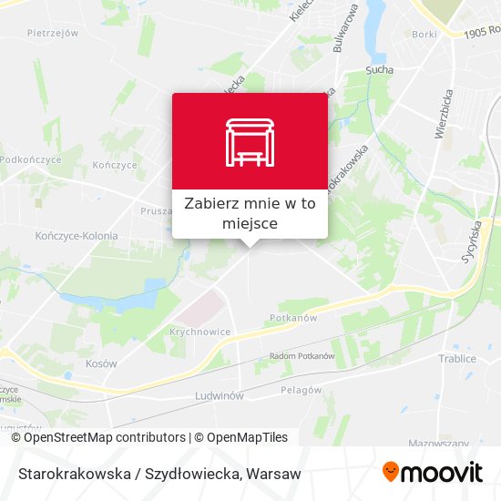 Mapa Starokrakowska / Szydłowiecka