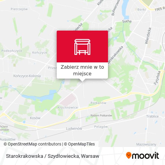 Mapa Starokrakowska / Szydłowiecka