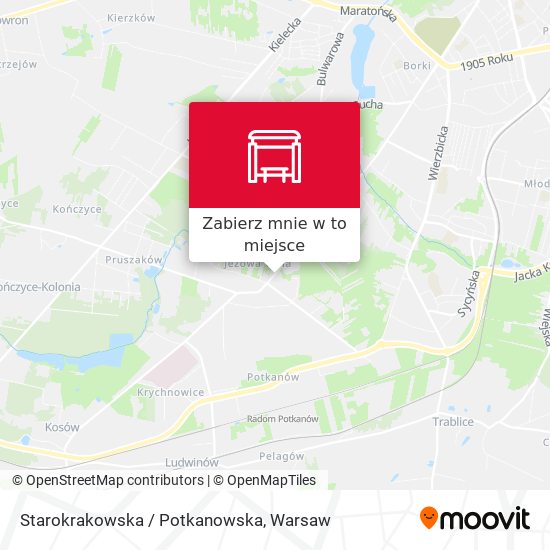 Mapa Starokrakowska / Potkanowska