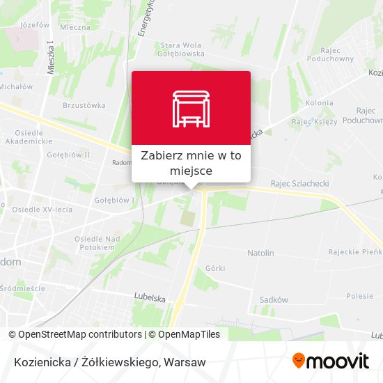 Mapa Kozienicka / Żółkiewskiego