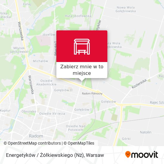 Mapa Energetyków / Żółkiewskiego (Nż)