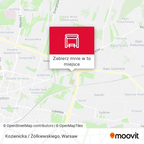 Mapa Kozienicka / Żółkiewskiego