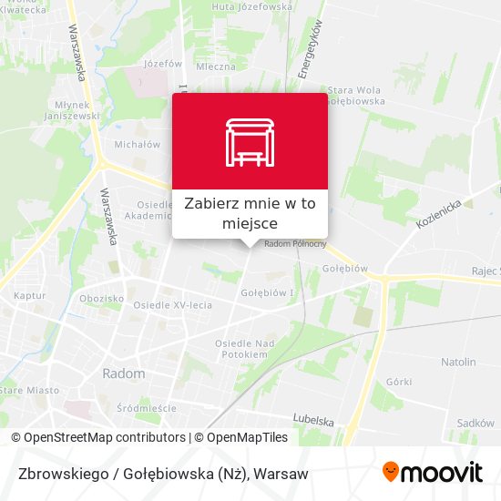 Mapa Zbrowskiego / Gołębiowska (Nż)