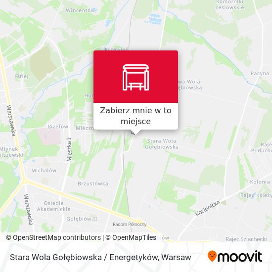 Mapa Stara Wola Gołębiowska / Energetyków