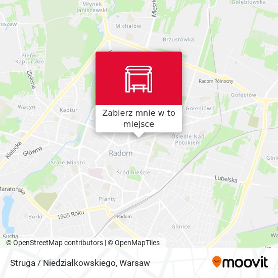 Mapa Struga / Niedziałkowskiego