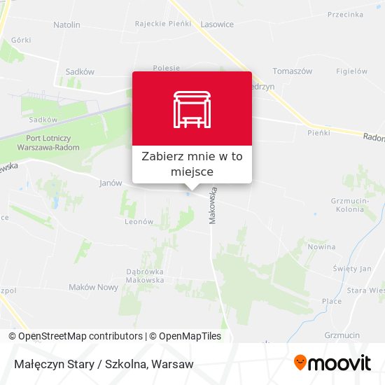 Mapa Małęczyn Stary / Szkolna