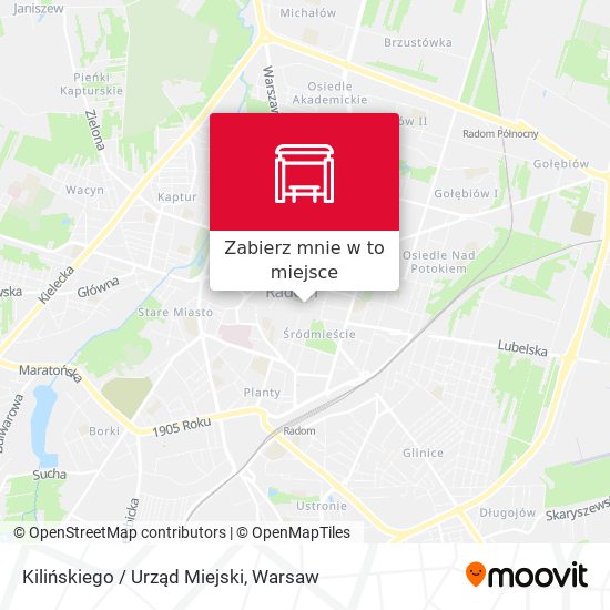 Mapa Kilińskiego / Urząd Miejski