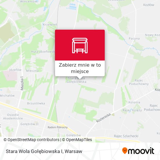 Mapa Stara Wola Gołębiowska I