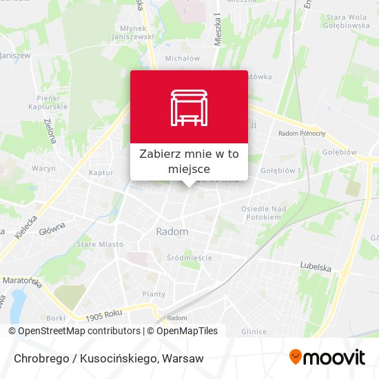 Mapa Chrobrego / Kusocińskiego