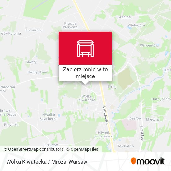 Mapa Wólka Klwatecka / Mroza