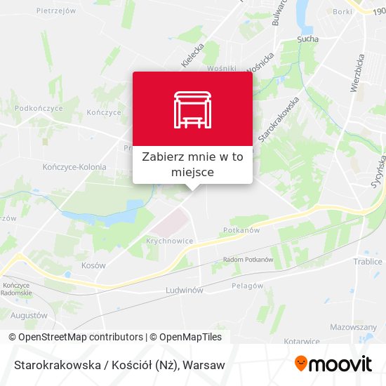 Mapa Starokrakowska / Kościół (Nż)