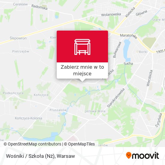 Mapa Wośniki / Szkoła (Nż)