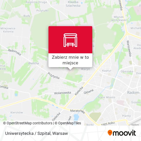 Mapa Uniwersytecka / Szpital