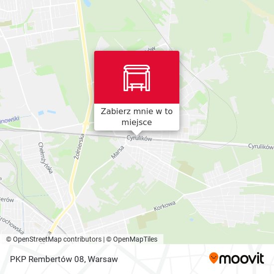 Mapa PKP Rembertów