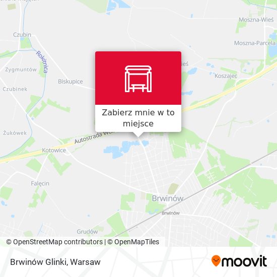 Mapa Brwinów Glinki