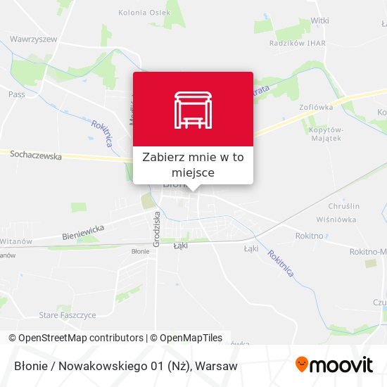 Mapa Błonie / Nowakowskiego 01 (Nż)