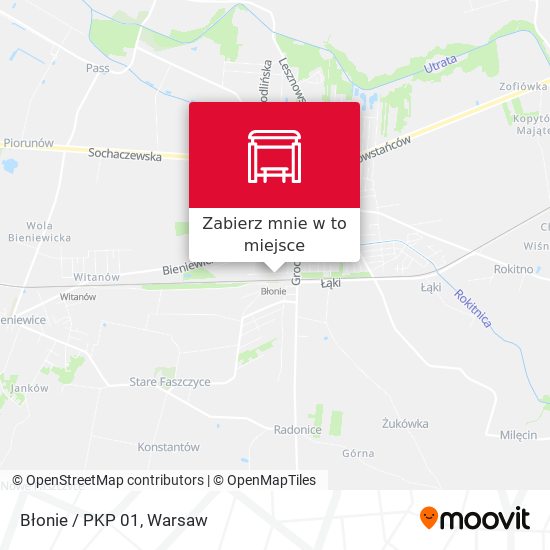 Mapa Błonie / PKP 01