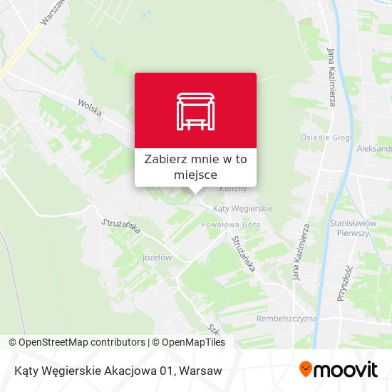 Mapa Kąty Węgierskie Akacjowa 01