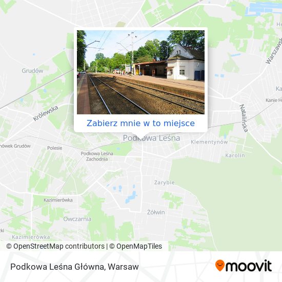 Mapa Podkowa Leśna Główna