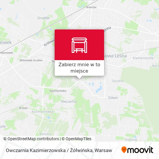 Mapa Owczarnia Kazimierzowska / Żółwińska