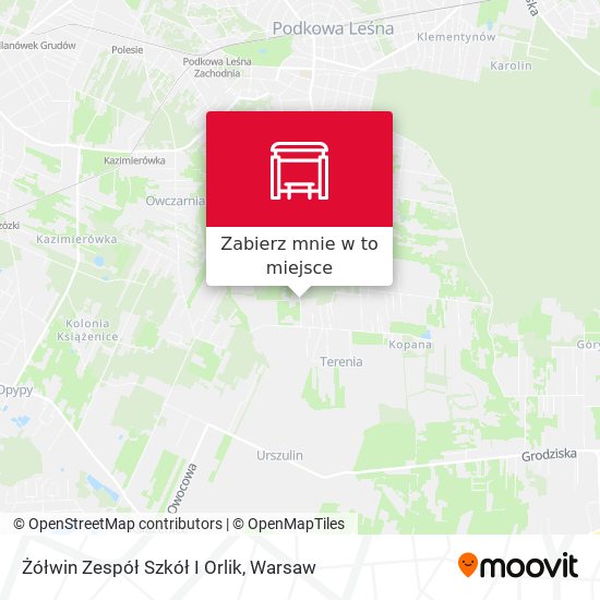 Mapa Żółwin Zespół Szkół I Orlik