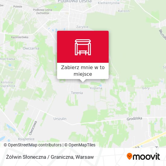 Mapa Żółwin Słoneczna / Graniczna