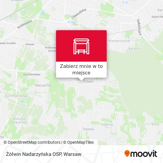 Mapa Żółwin Nadarzyńska OSP