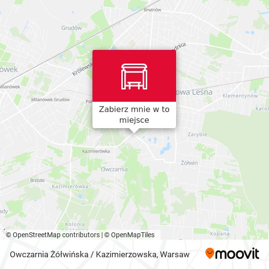 Mapa Owczarnia Żółwińska / Kazimierzowska