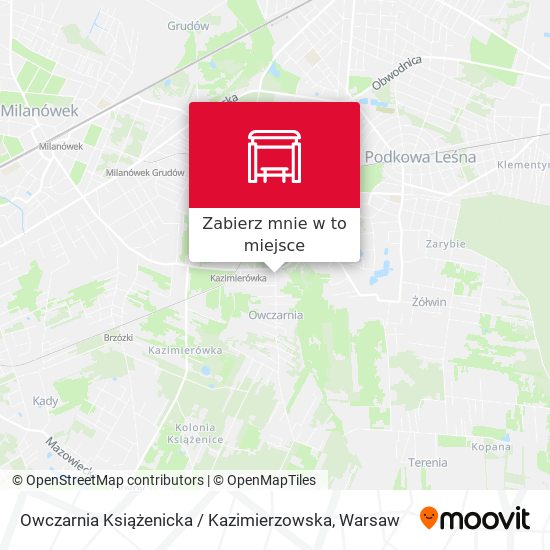 Mapa Owczarnia Książenicka / Kazimierzowska