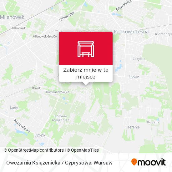 Mapa Owczarnia Książenicka / Cyprysowa