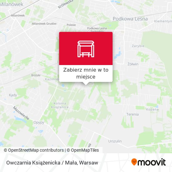 Mapa Owczarnia Książenicka / Mała