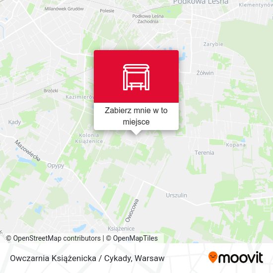 Mapa Owczarnia Książenicka / Cykady