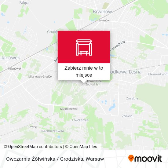 Mapa Owczarnia Żółwińska / Grodziska