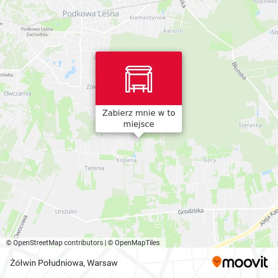 Mapa Żółwin Południowa