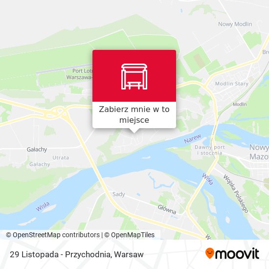 Mapa 29 Listopada - Przychodnia