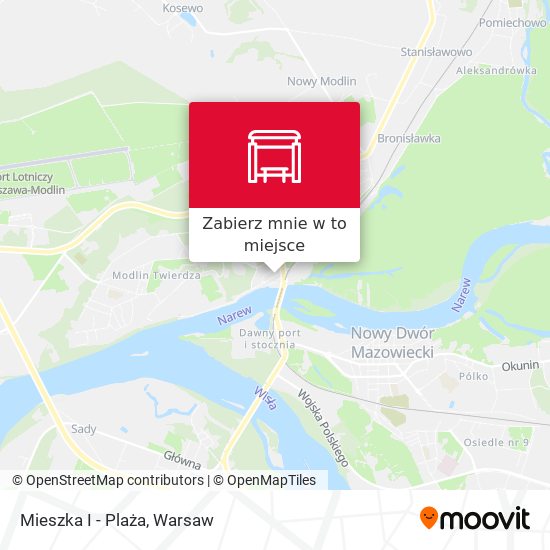 Mapa Mieszka I - Plaża