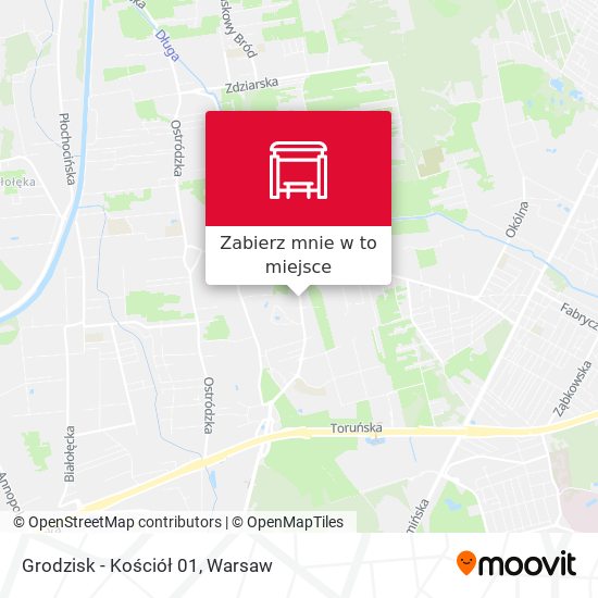 Mapa Grodzisk-Kościół