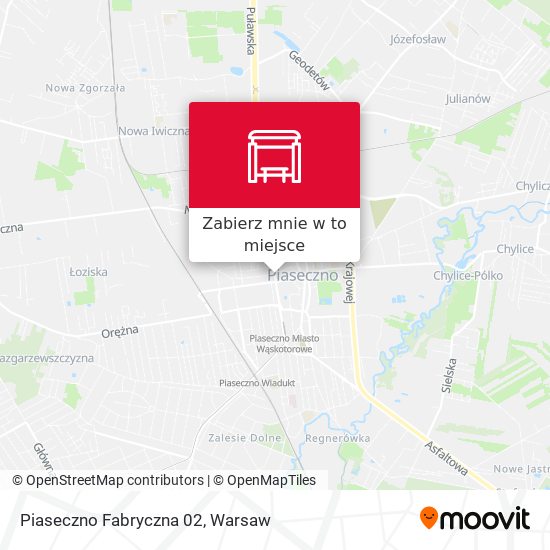 Mapa Piaseczno Fabryczna