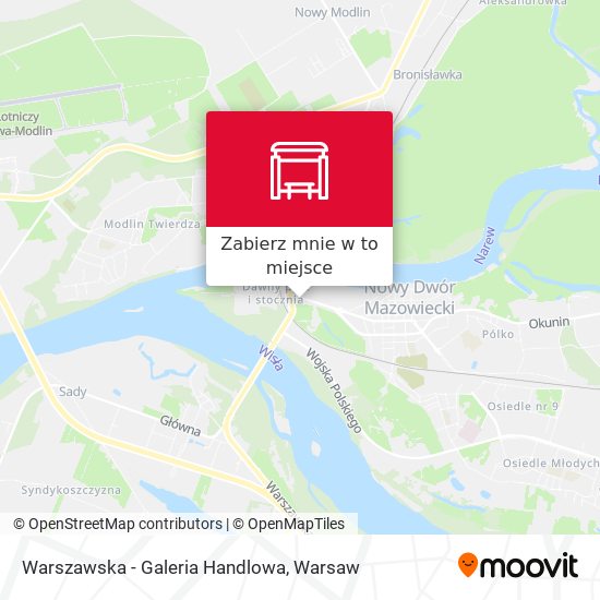 Mapa Warszawska - Galeria Handlowa