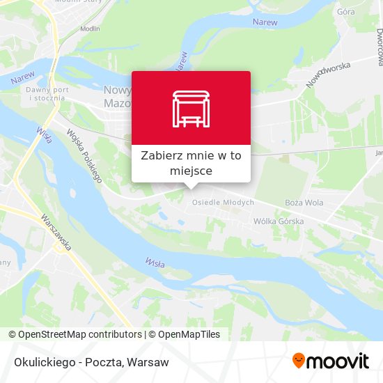 Mapa Okulickiego - Poczta