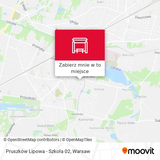 Mapa Pruszków Lipowa - Szkoła 02