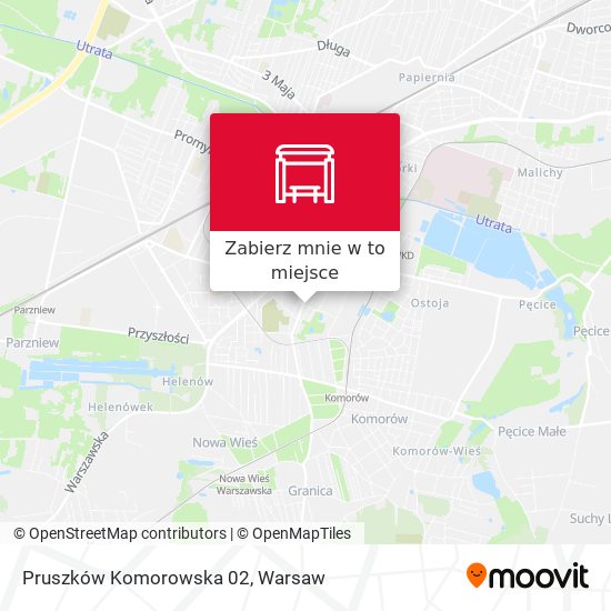 Mapa Pruszków Komorowska 02