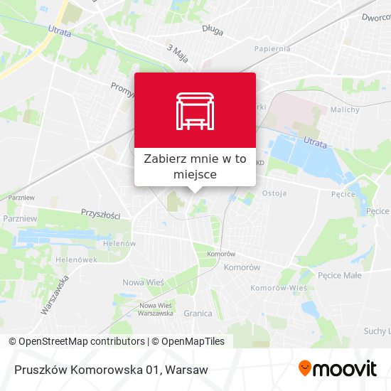 Mapa Pruszków Komorowska 01