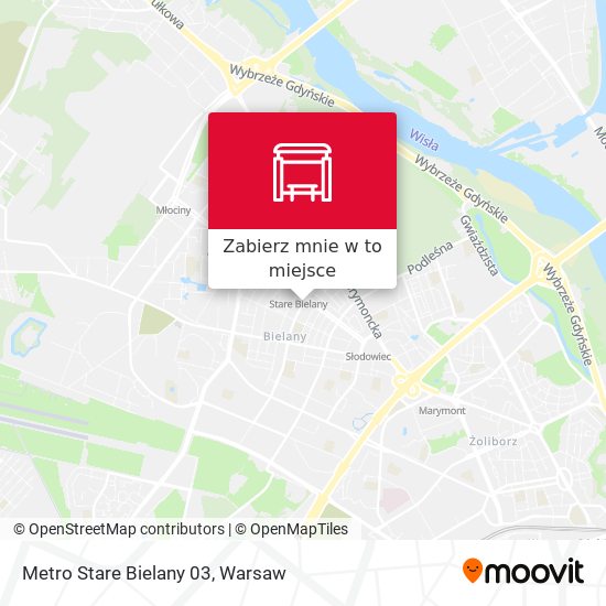 Mapa Metro Stare Bielany 03