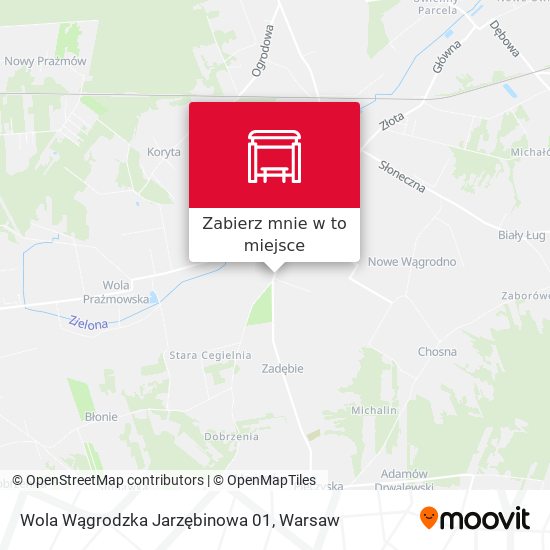 Mapa Wola Wągrodzka Jarzębinowa