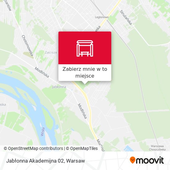 Mapa Jabłonna Akademijna