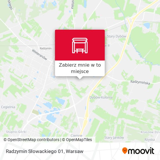 Mapa Radzymin Słowackiego 01