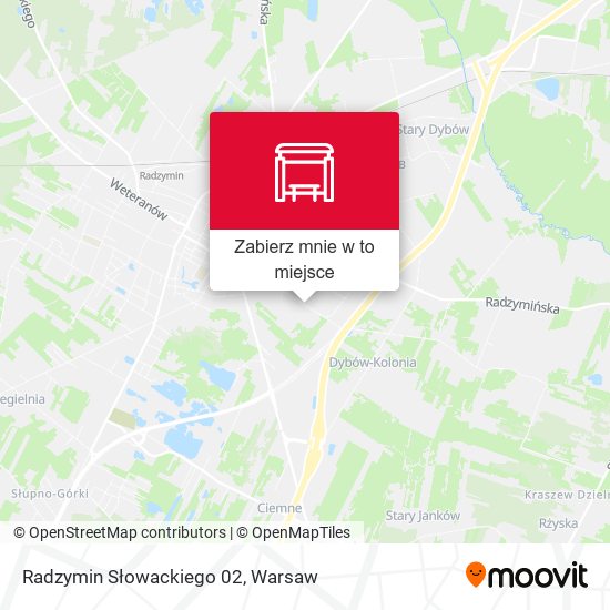 Mapa Radzymin Słowackiego 02