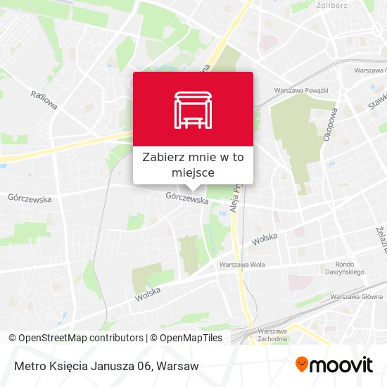 Mapa Metro Księcia Janusza