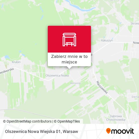 Mapa Olszewnica Nowa Wiejska